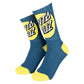 Santa Cruz Youth OS Other Dot Socks 2 Pack Yellow/Blue