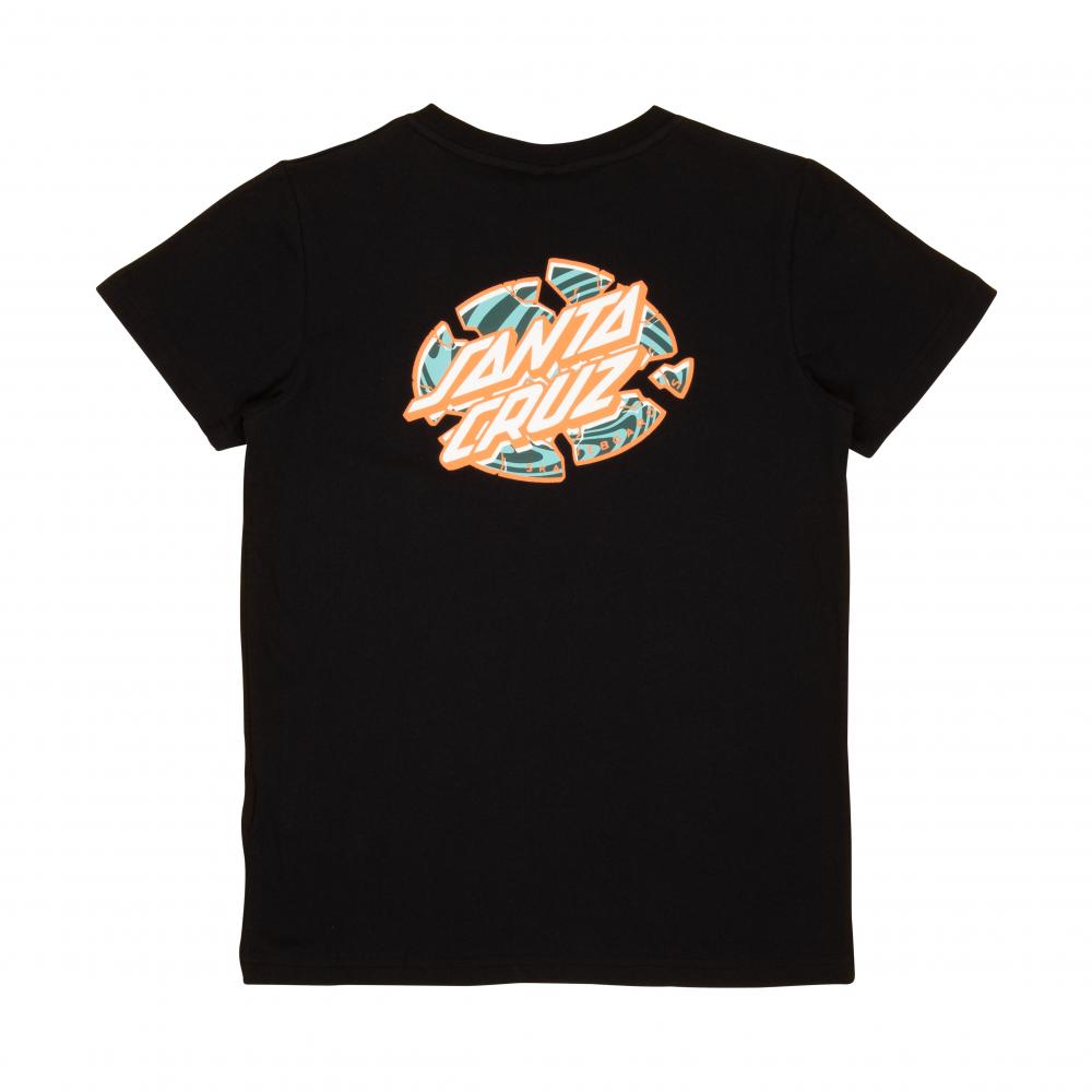 Santa Cruz Youth Warp Broken Dot T-Shirt - Black