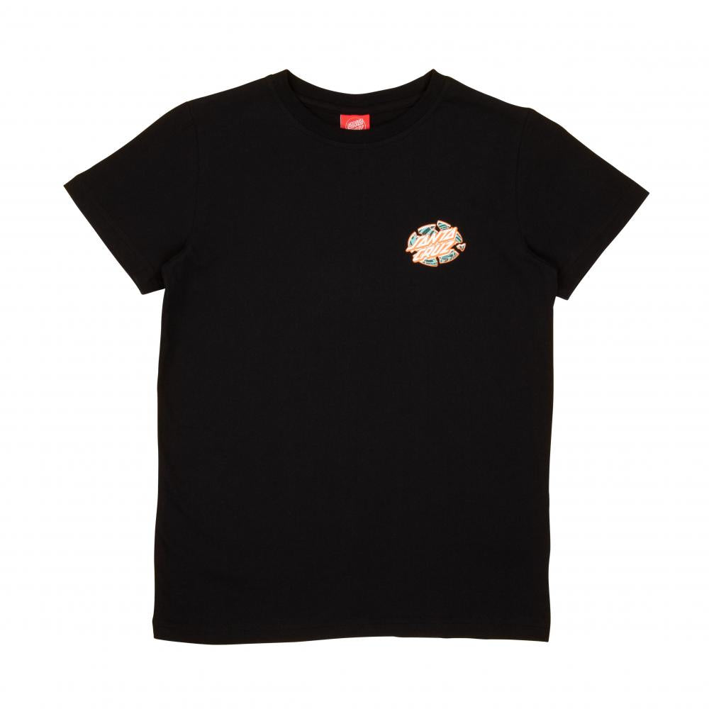 Santa Cruz Youth Warp Broken Dot T-Shirt - Black