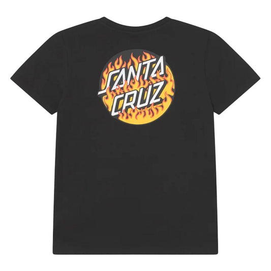 Santa Cruz Youth T-Shirt Blaze Dot - Black