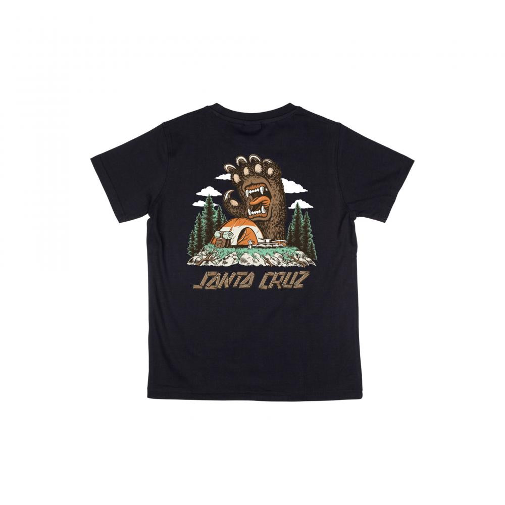 Santa Cruz Screaming Grizzly Youth T-Shirt - Black