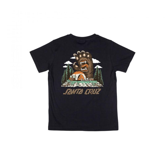 Santa Cruz Screaming Grizzly Youth T-Shirt - Black