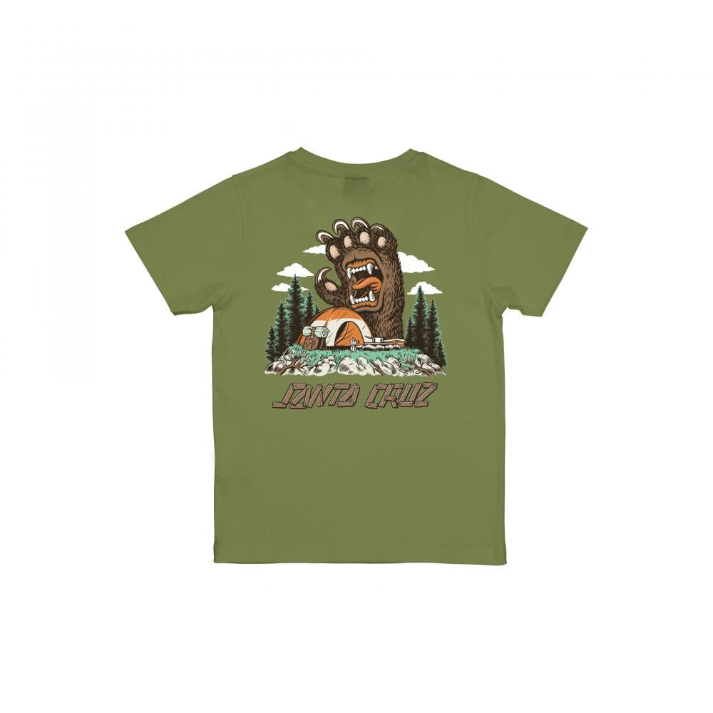Santa Cruz Screaming Grizzly Youth T-Shirt - Iguana