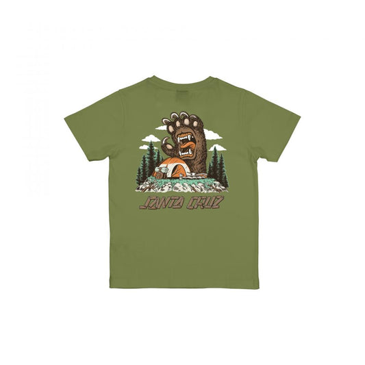 Santa Cruz Screaming Grizzly Youth T-Shirt - Iguana