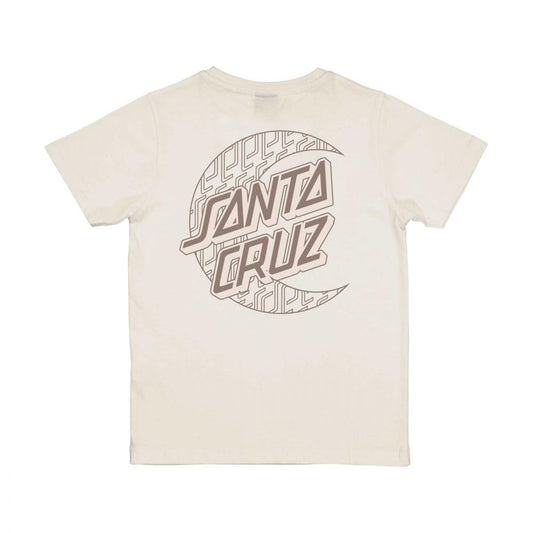 Santa Cruz Imprint Moon Dot Youth T-Shirt - Unbleached Cotton