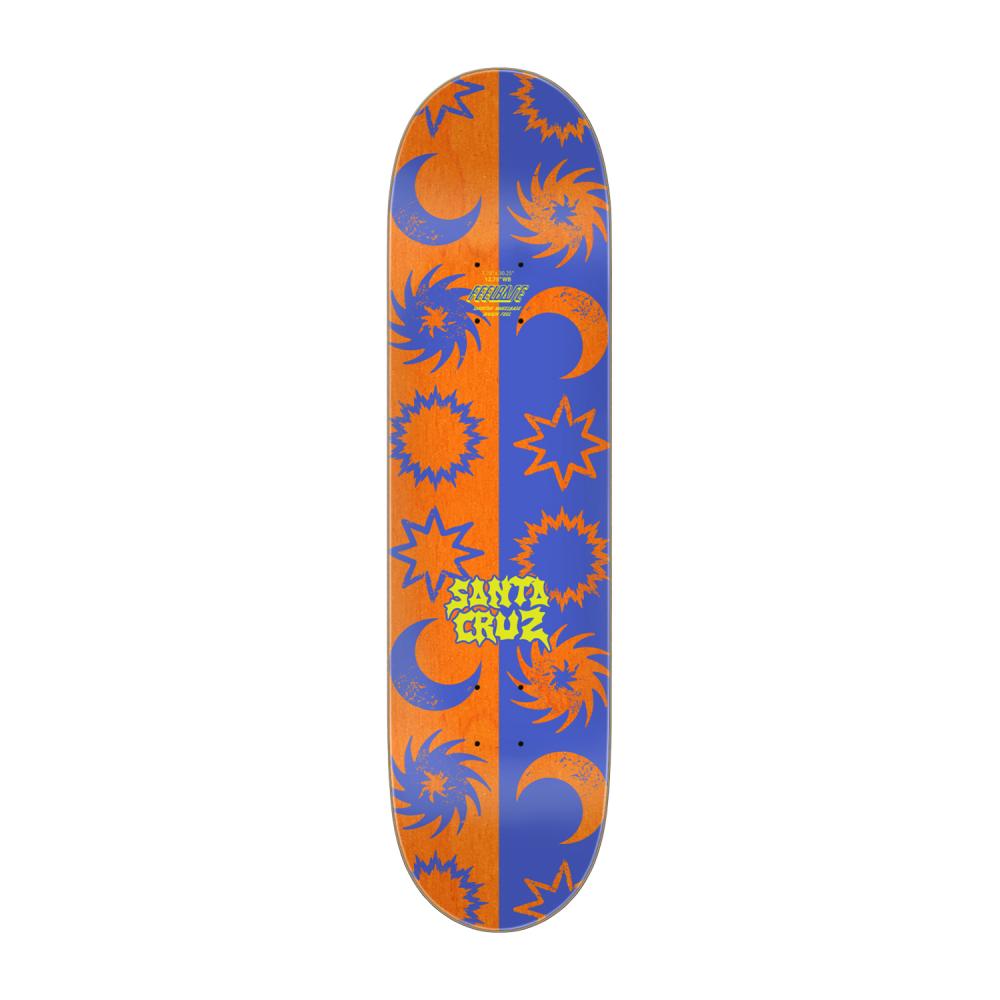 Santa Cruz Team Sun Stamp FeelBase Green Yellow Deck - 7.75"