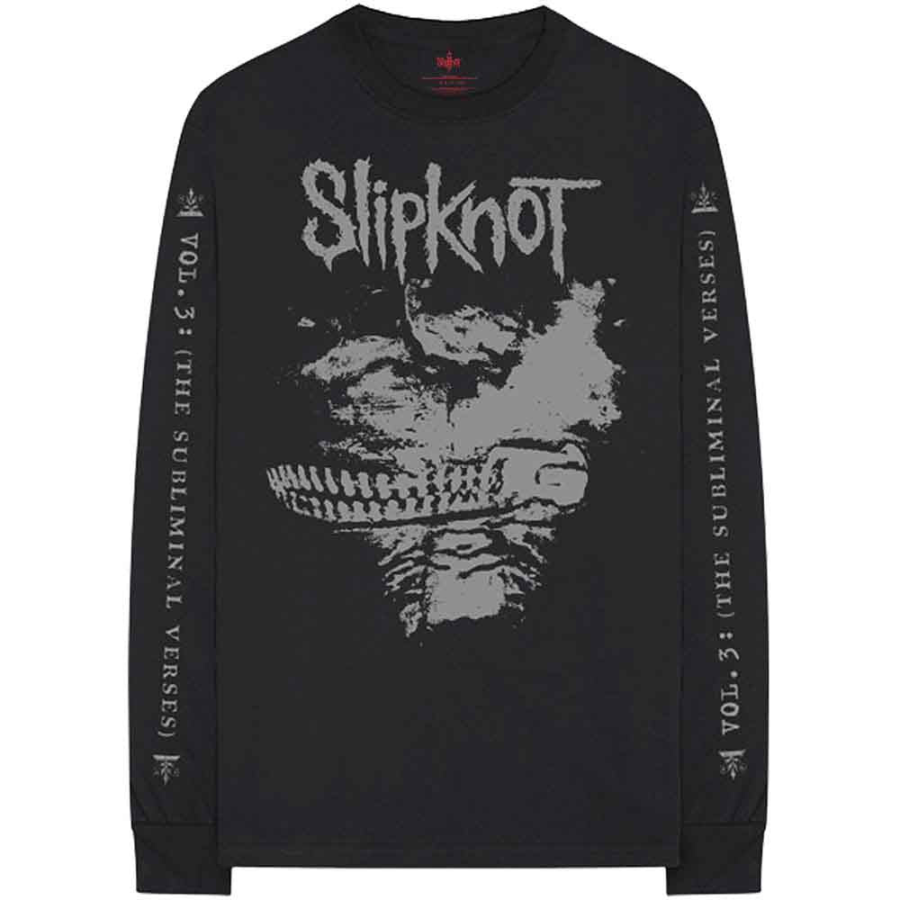 Slipknot Subliminal Verses Long Sleeve T-Shirt - Black