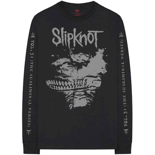 Slipknot Subliminal Verses Long Sleeve T-Shirt - Black