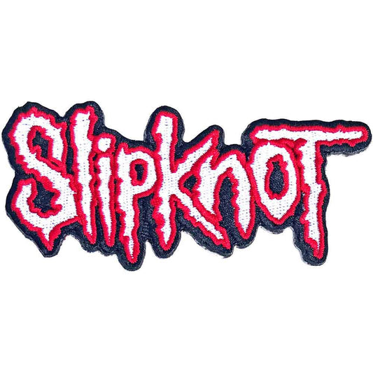 Slipknot Cut-Out Logo Red Border Patch