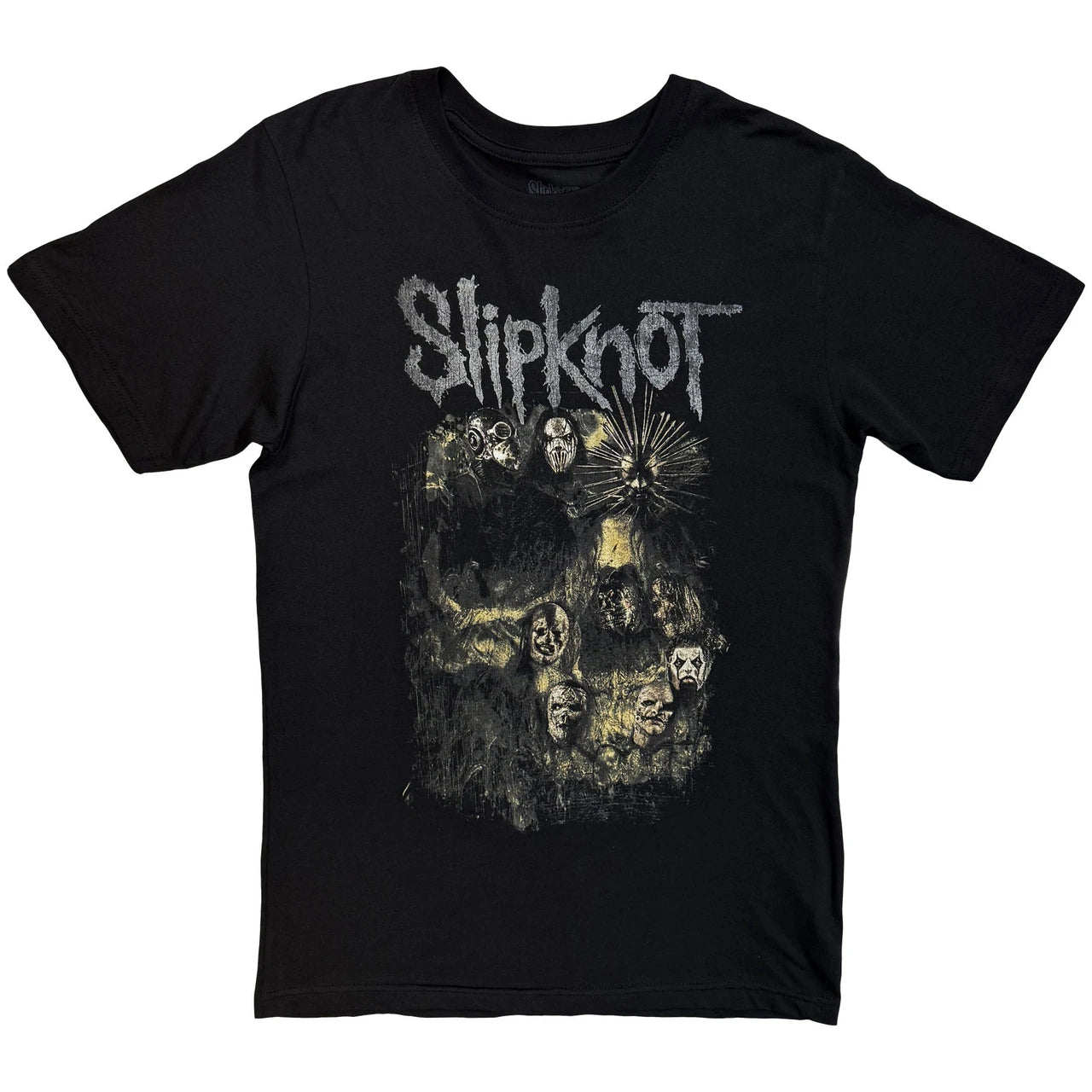 Slipknot Skull Group T-Shirt - Black