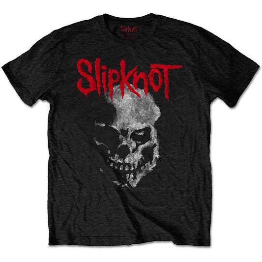 Slipknot Grey Chapter Skull T-Shirt - Black