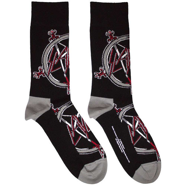 Slayer Pentagram Socks - Black