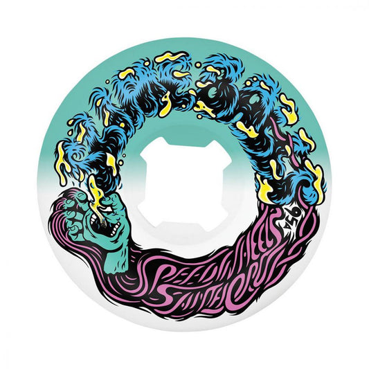 Slime Balls Hairballs 50-50 95a Wheels Teal/White - 53 MM