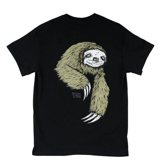 Welcome Sloth Printed Tee - Black