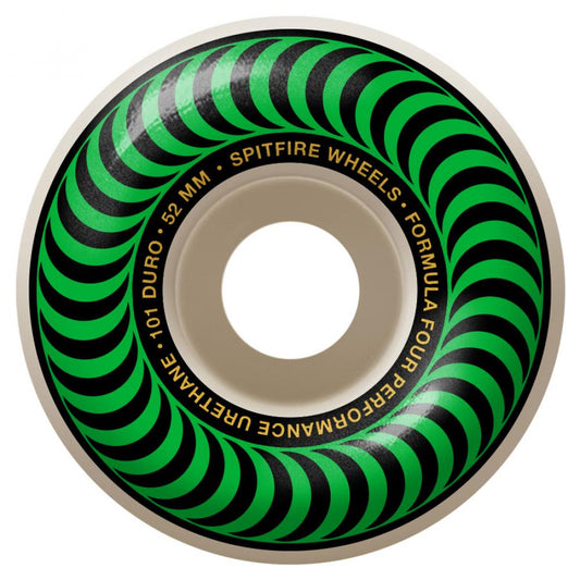 Spitfire Formula Four Classics 101 Wheels Natural Green - 52mm