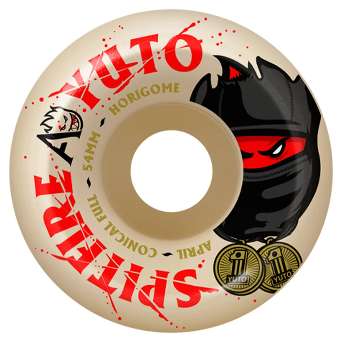 Spitfire X April Yuto F4 99Du Conical Full Wheels - 54mm