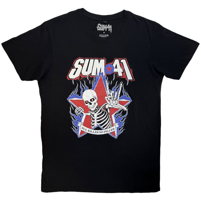 Sum 41 All Killer No Filler Skeleton T-Shirt - Black