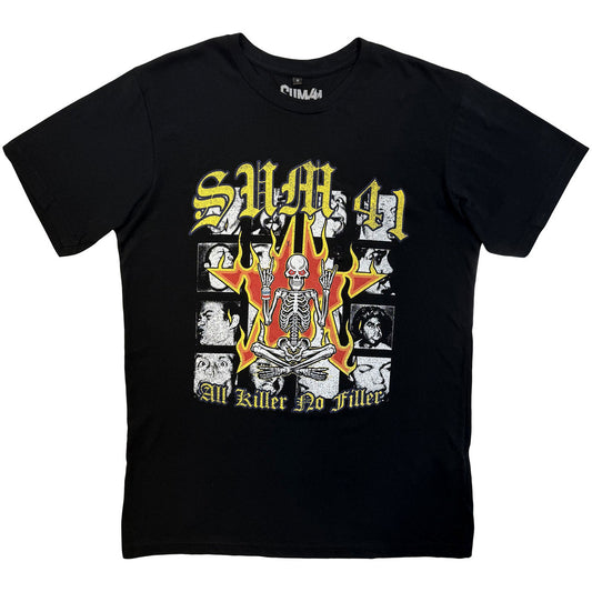 Sum 41 All Killer No Filler Tracklist T-Shirt - Black