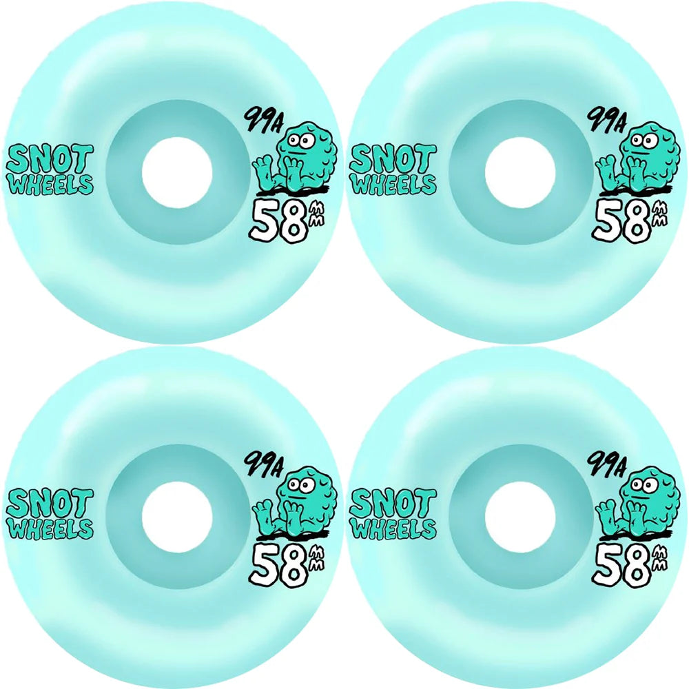 Snot Team Teal 99a Wheels - 58mm