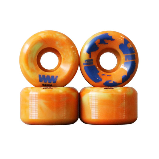 Wayward Swirl Formula Orange/Blue Wheels - 52mm