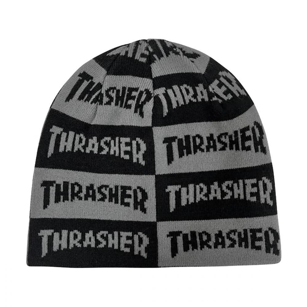 Thrasher Skully Mag Checkered Beanie