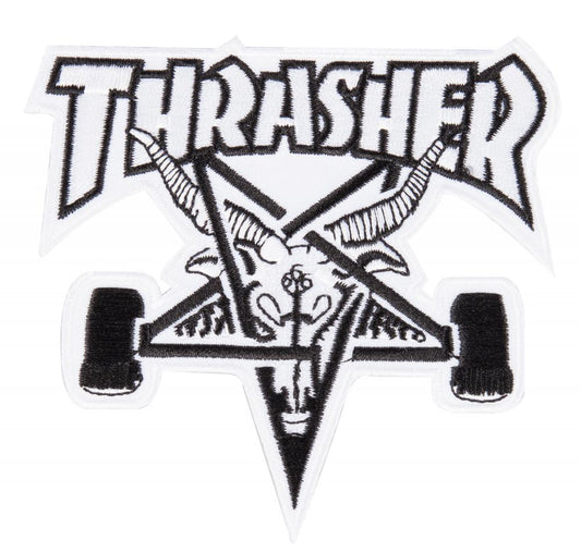 Thrasher Patch Skategoat - White/Black