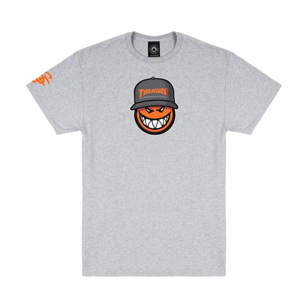 Thrasher x Spitfire SF Loc Tee - Sport Grey