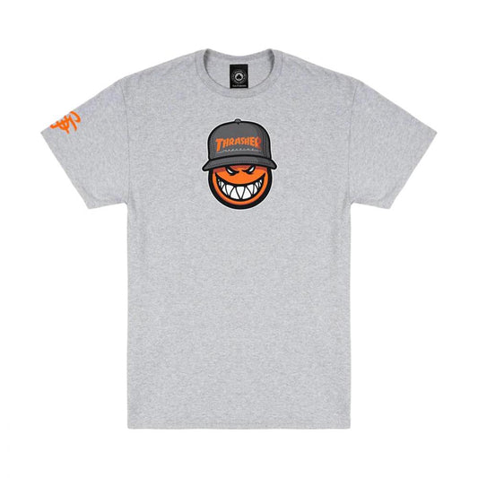 Thrasher x Spitfire SF Loc Tee - Sport Grey