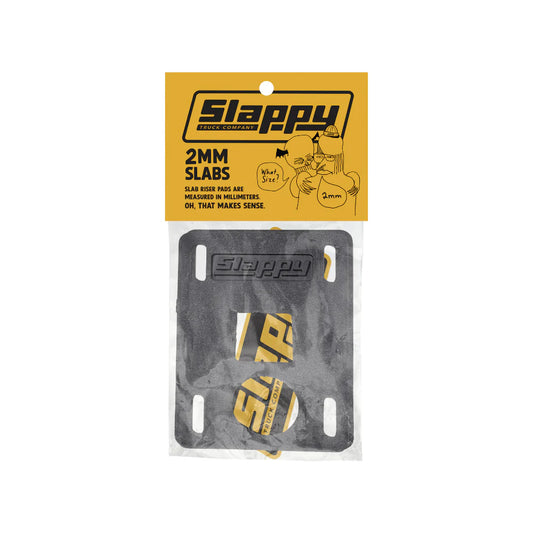 Slappy Slabs Low Risers 2mm - Black