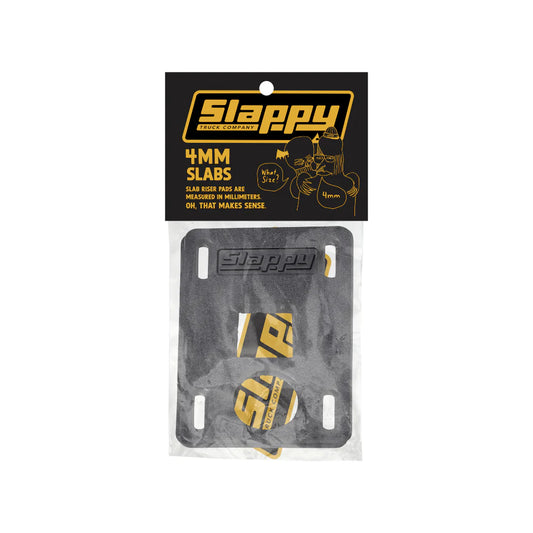 Slappy Slabs Low Risers 4mm - Black