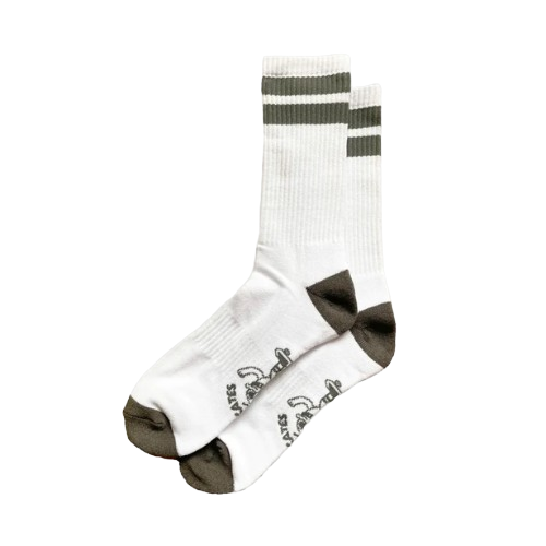 Blast Skates Logo Mascot Socks - White