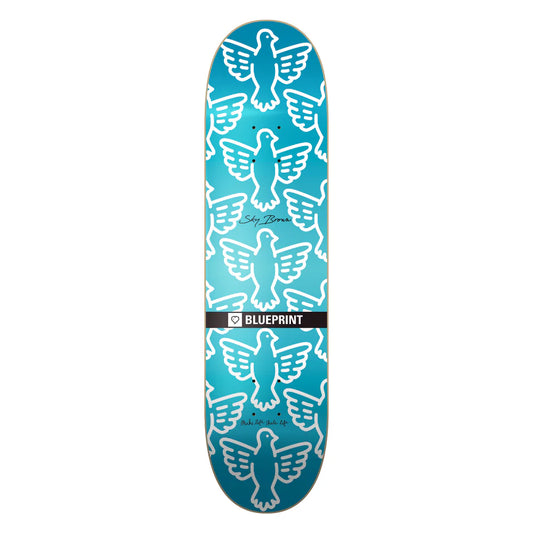 Blueprint x SkyBrown x MLSL Collab Bird Blue Fade Deck - 8.25"