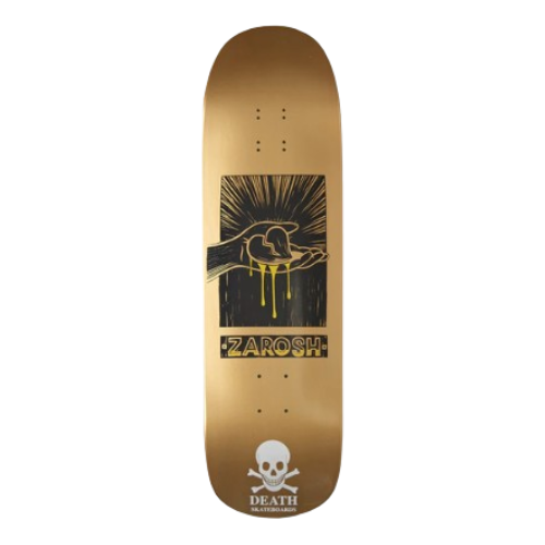 Death Zarosh Heart Gold Skull Deck - 9.0”