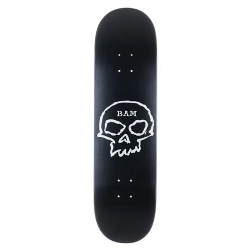 Zero Bam Single Skull Black Deck - 8.25"