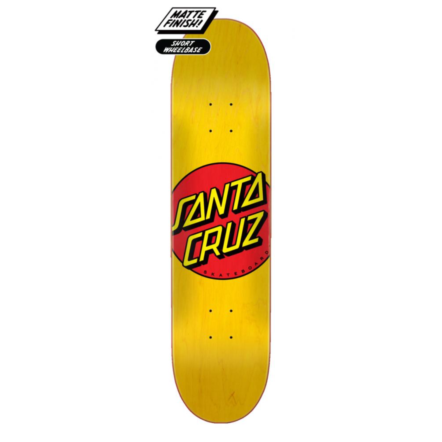 Santa Cruz Classic Dot Logo Yellow Deck - 7.75"