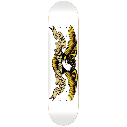 Anti Hero Team Classic Eagle White Deck - 8.75”
