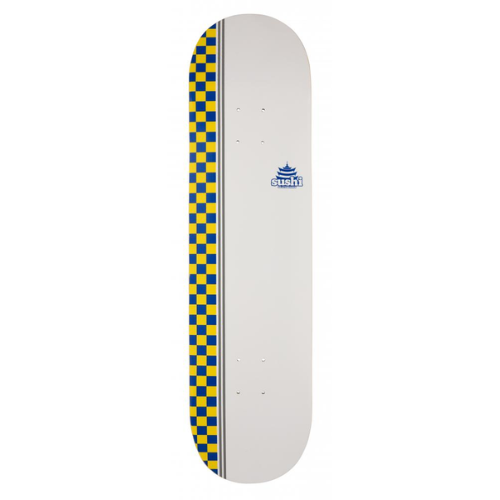 Sushi Deck Checker Logo White - 8.125"