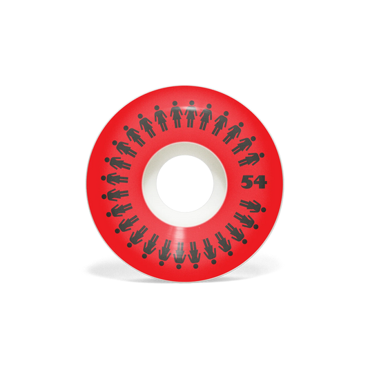 Girl Repeater Conical Red Wheels 99DU - 54mm