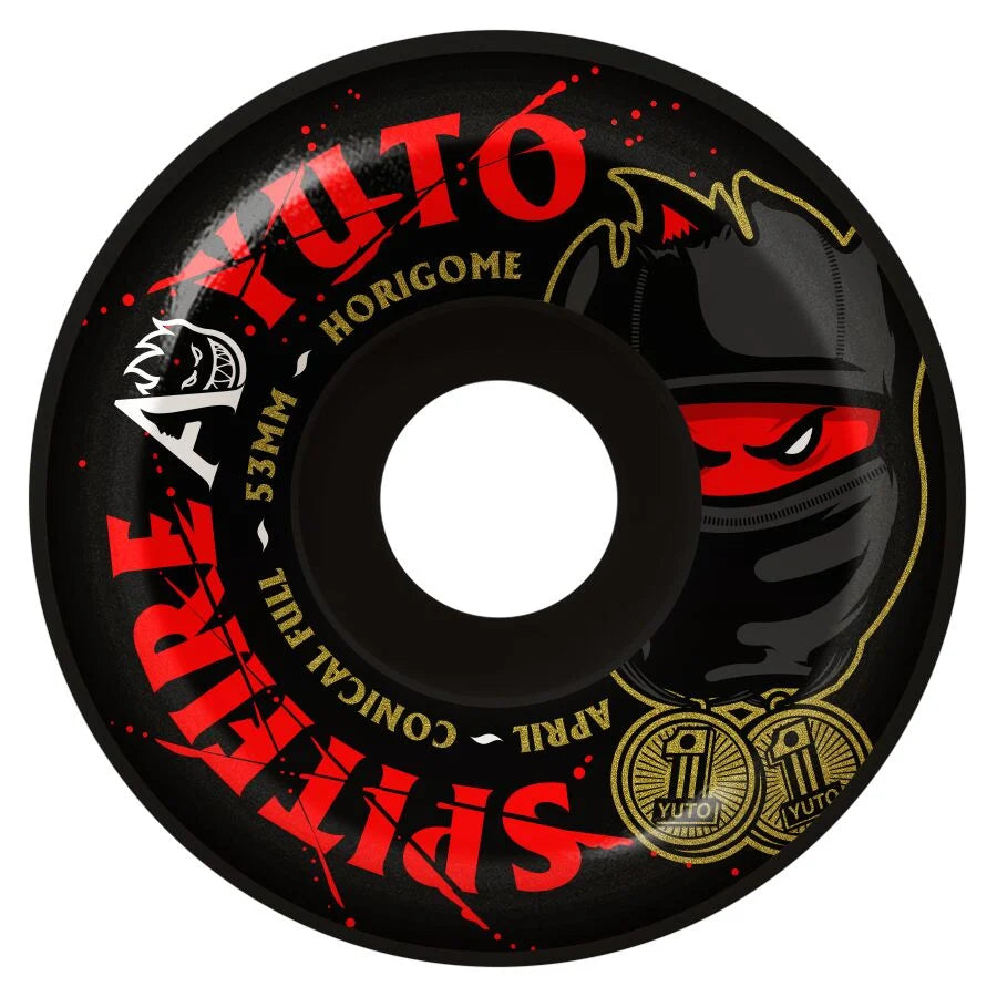 Spitfire X April Yuto F4 99Du Conical Full Black Wheels - 53mm