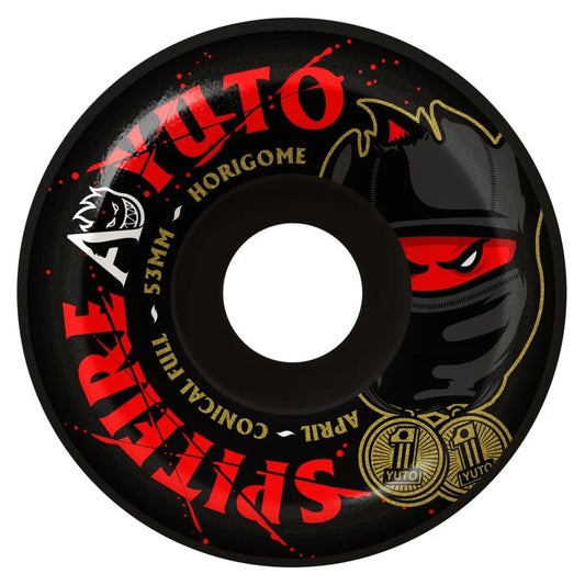 Spitfire X April Yuto F4 99Du Conical Full Black Wheels - 53mm