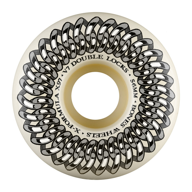 Bones X-Formula Double Lock V7 97a White Wheels - 56mm