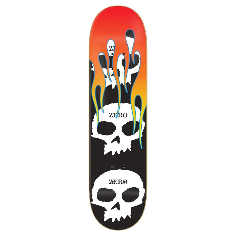 Zero 3 Skull Flames Deck - 8.25"