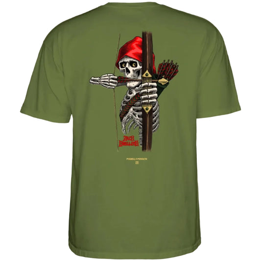 Powell Peralta Zach Doelling Archer Tee - Military Green