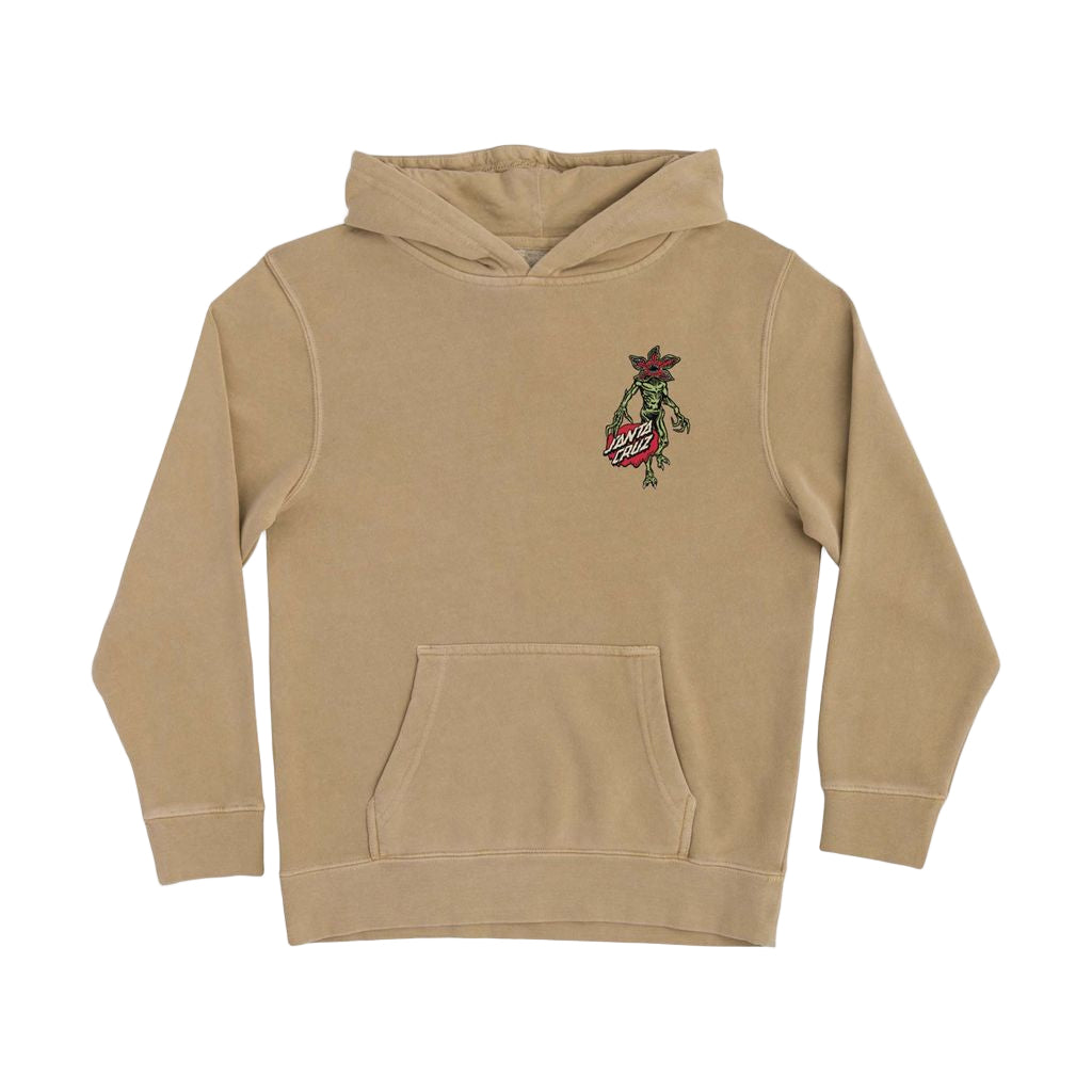 Santa Cruz Stranger Things Demogorgon Dot Youth Hoodie - Sandstone