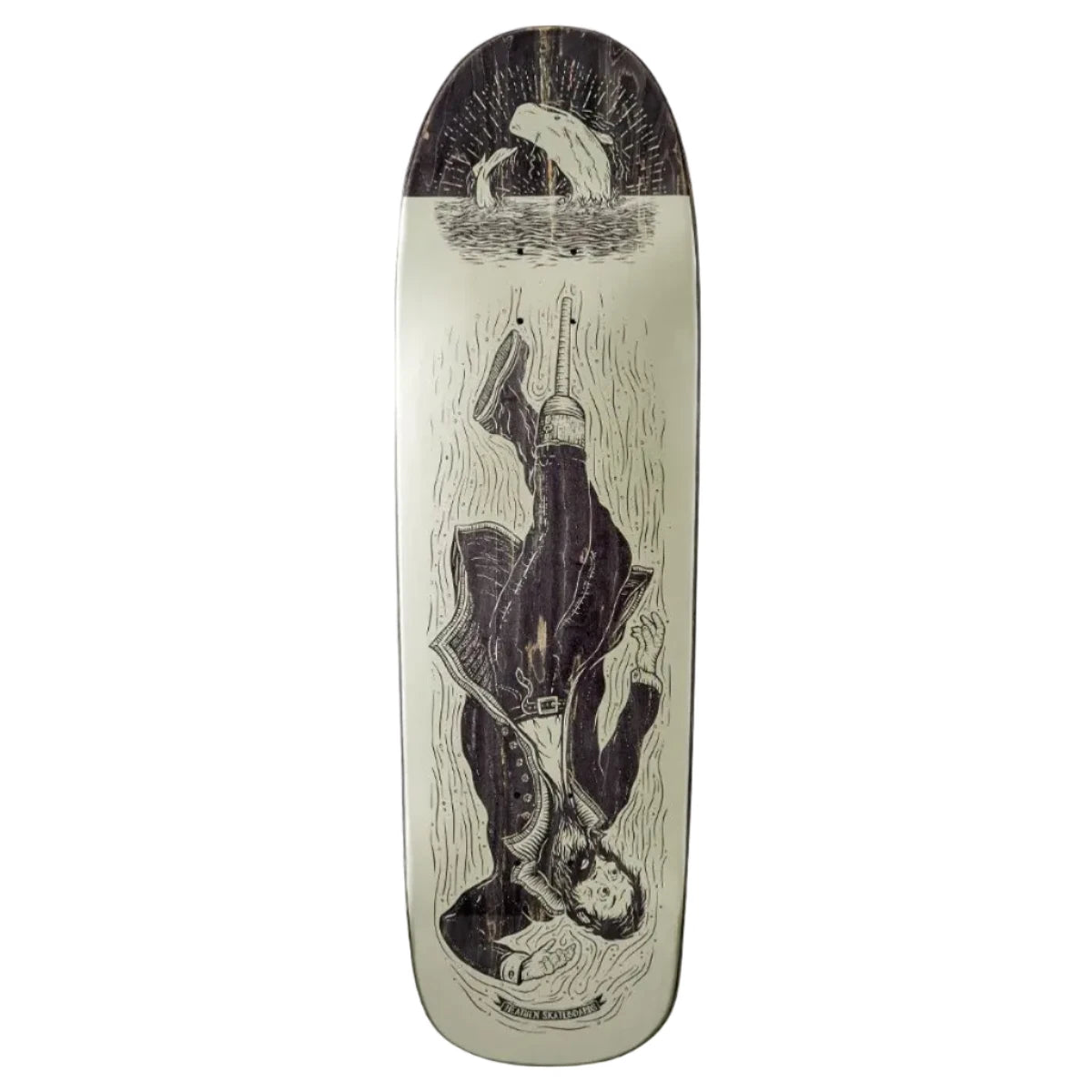Heathen Ahab Drowning Metallic on Bomber Deck - 9.25"