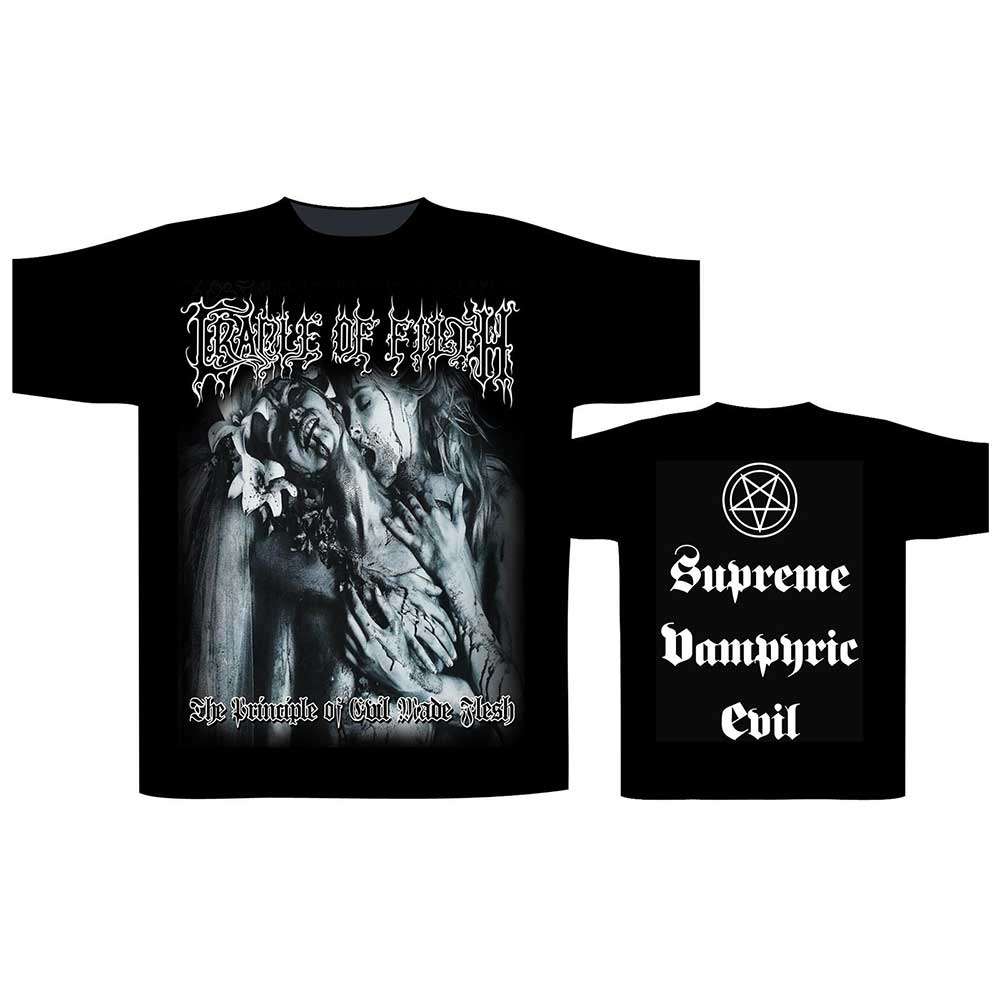 Cradle Of Filth Supreme Vampiric Evil T-Shirt - Black