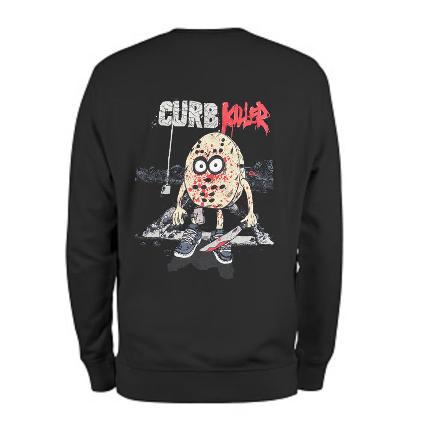 Heroin Curb Killer Crew Sweatshirt - Black (back)
