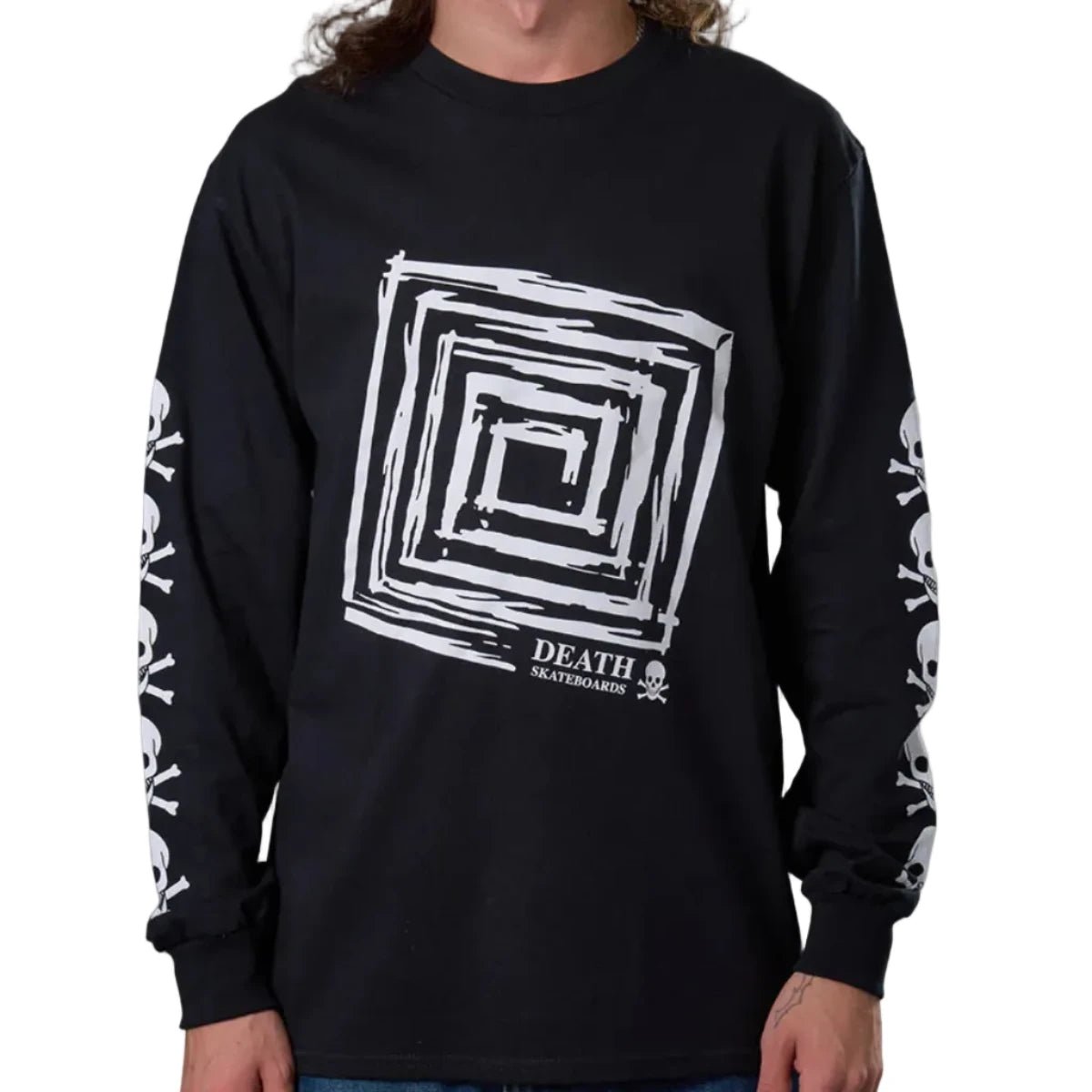 Death Downward Spiral Longsleeve Tees - Black