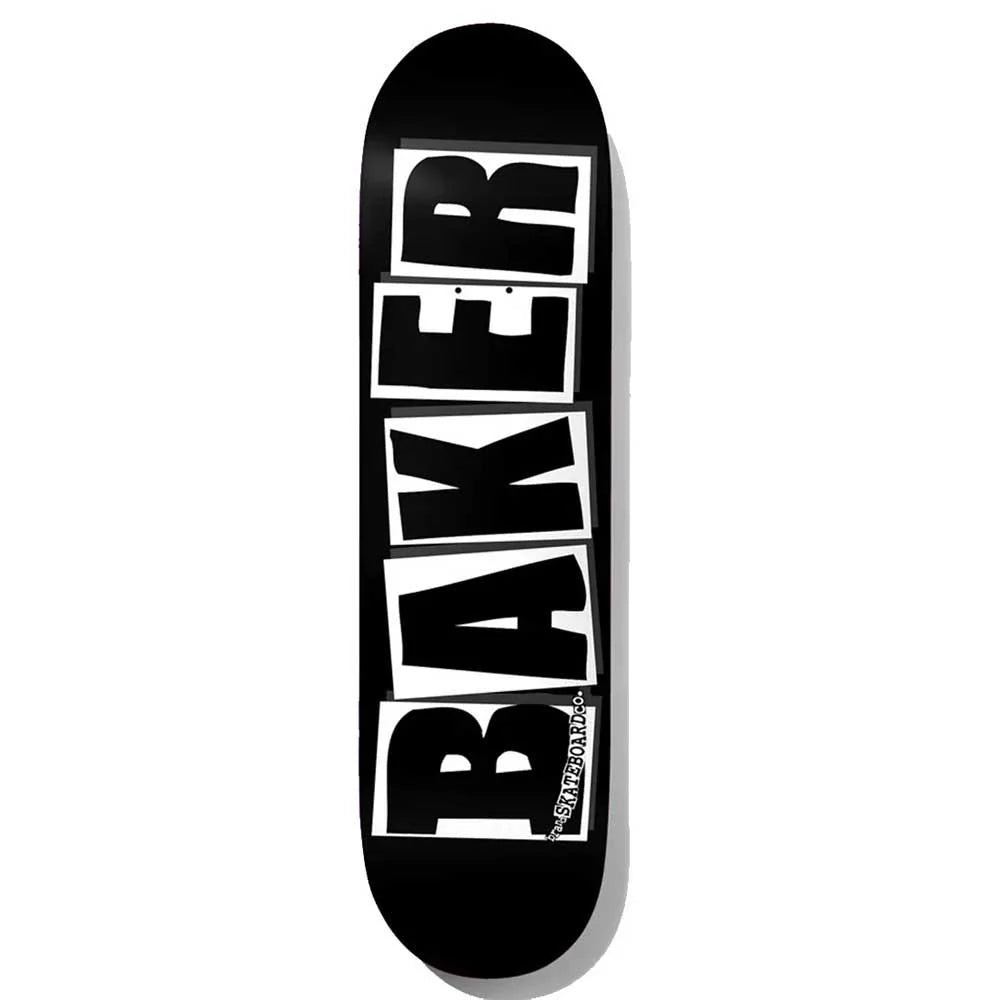 Baker Black White Logo Deck - 8"