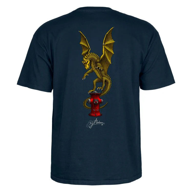 Powell Peralta Andy Anderson Hydrant Tee - Navy